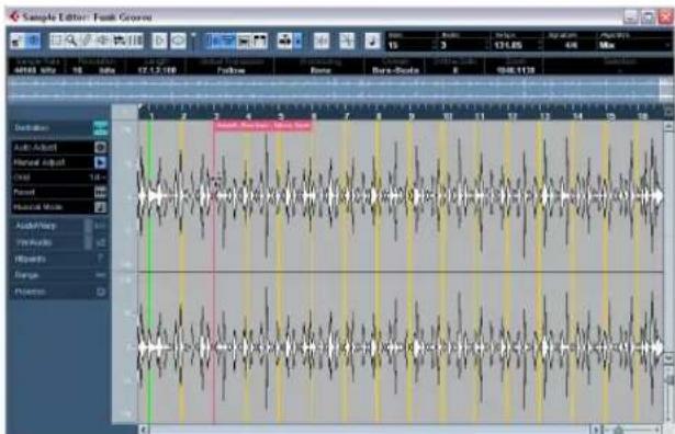 STEINBERG Cubase Studio 5 - Manually adjusting grid and tempo - 5