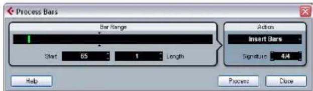 STEINBERG Cubase Studio 5 - The Process Bars dialog (Cubase only) - 1