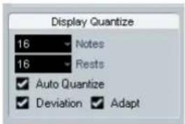 STEINBERG Cubase Studio 5 - Display Quantize values - 1