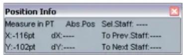 STEINBERG Cubase Studio 5 - The Position Info window - 1