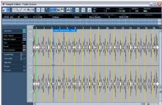 STEINBERG Cubase Studio 5 - Manually adjusting grid and tempo - 6