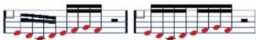 STEINBERG Cubase Studio 5 - Regular grouping of a number of eighth notes or smaller ("Beam") - 2
