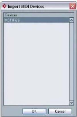 STEINBERG Cubase Studio 5 - Opening a device setup - 1