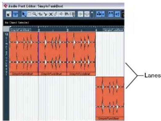 STEINBERG Cubase Studio 5 - About lanes - 1