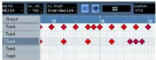STEINBERG Cubase Studio 5 - The note display - 1