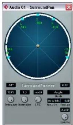 STEINBERG Cubase Studio 5 - The SurroundPanner controls - 3