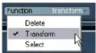 STEINBERG Cubase Studio 5 - Selecting a function - 1