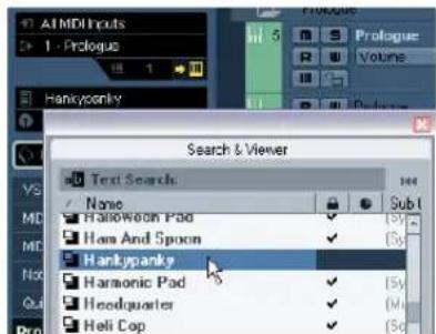 STEINBERG Cubase Studio 5 - Selecting VST Instrument presets - 2