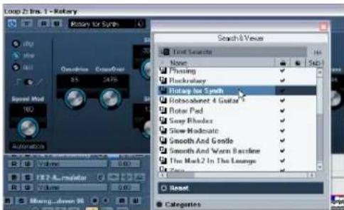 STEINBERG Cubase Studio 5 - Selecting effect presets - 1
