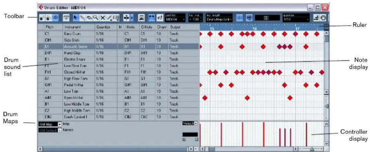 STEINBERG Cubase Studio 5 - The Drum Editor – Overview - 1