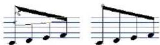 STEINBERG Cubase Studio 5 - Manual adjustment of beams - 2