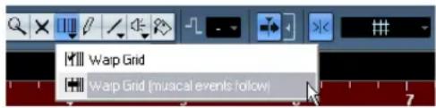 STEINBERG Cubase Studio 5 - Using the Time Warp tool in the Project window - 1