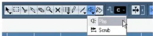 STEINBERG Cubase Studio 5 - Select the Play tool. - 1