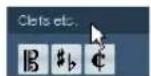 STEINBERG Cubase Studio 5 - The "Clefs etc." tab - 1