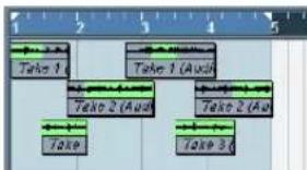 STEINBERG Cubase Studio 5 - Recording audio in Stacked mode - 2