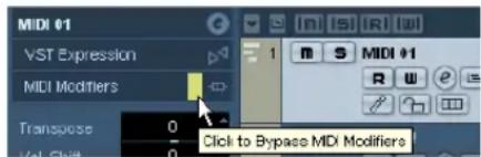 STEINBERG Cubase Studio 5 - MIDI Modifiers - 2