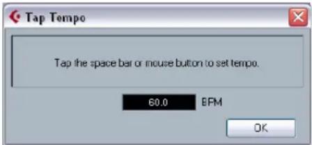 STEINBERG Cubase Studio 5 - Using Tap Tempo - 1