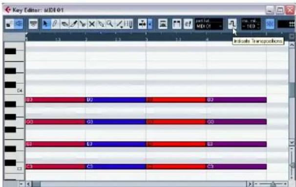 STEINBERG Cubase Studio 5 - Indicate Transpositions - 1