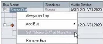 STEINBERG Cubase Studio 5 - Outputs - Main Mix - 1