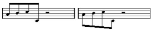 STEINBERG Cubase Studio 5 - Flipping the stems of notes grouped under a beam - 1