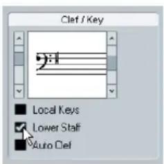 STEINBERG Cubase Studio 5 - Key and clef - 1