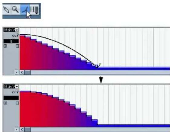 STEINBERG Cubase Studio 5 - Adding and editing events in the controller display - 4