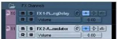 STEINBERG Cubase Studio 5 - Adding an FX channel track - 2