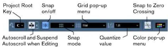 STEINBERG Cubase Studio 5 - The toolbar - 3