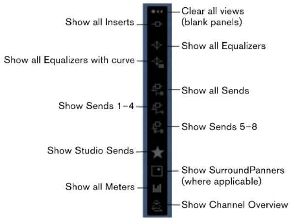 STEINBERG Cubase Studio 5 - Selecting globally from the common panel - 1