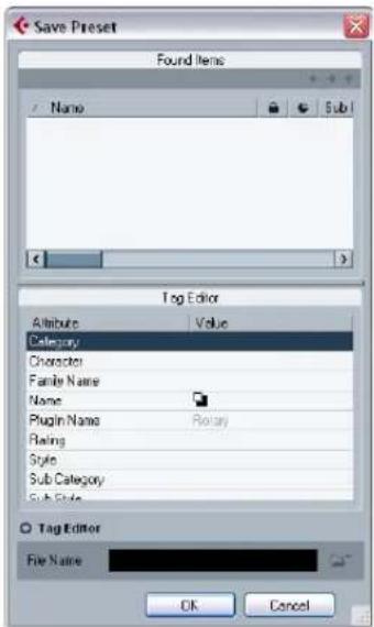 STEINBERG Cubase Studio 5 - Saving effect presets - 2
