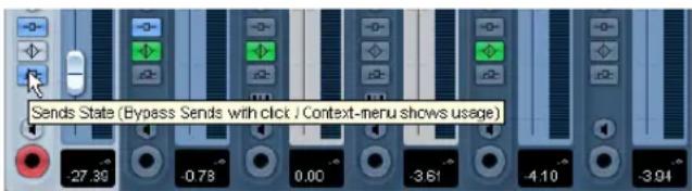 STEINBERG Cubase Studio 5 - Bypassing the sends - 1