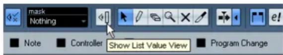 STEINBERG Cubase Studio 5 - Editing in the value display - 2