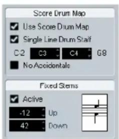 STEINBERG Cubase Studio 5 - Setting up a staff for drum scoring - 1