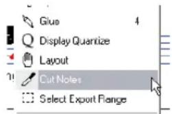 STEINBERG Cubase Studio 5 - The Cut Notes tool - 1