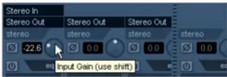 STEINBERG Cubase Studio 5 - Adjusting Input Gain (Cubase only) - 1