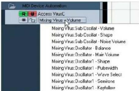 STEINBERG Cubase Studio 5 - Automating device parameters - 2