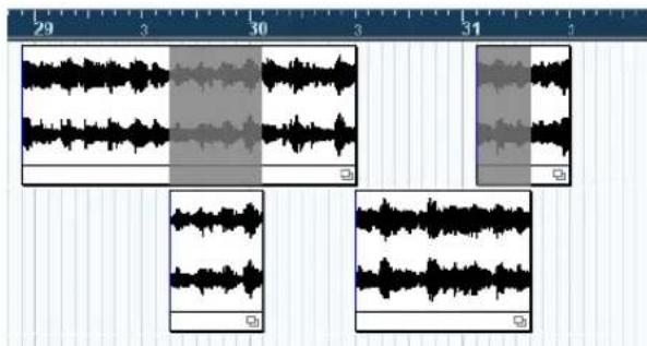 STEINBERG Cubase Studio 5 - Overlapping events - 1