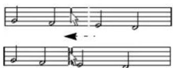 STEINBERG Cubase Studio 5 - Moving a single bar line separately - 1
