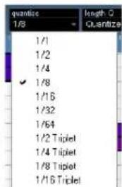 STEINBERG Cubase Studio 5 - Setting up quantize on the toolbar - 1