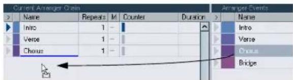 STEINBERG Cubase Studio 5 - Creating an Arranger chain - 3