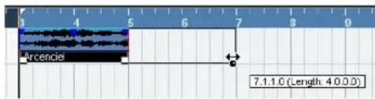 STEINBERG Cubase Studio 5 - Resizing events using time stretch - 1