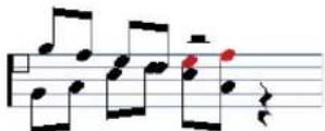 STEINBERG Cubase Studio 5 - Move the notes to voice 2. - 2