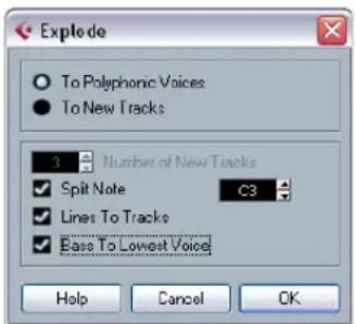 STEINBERG Cubase Studio 5 - Automatically – the Explode function - 1