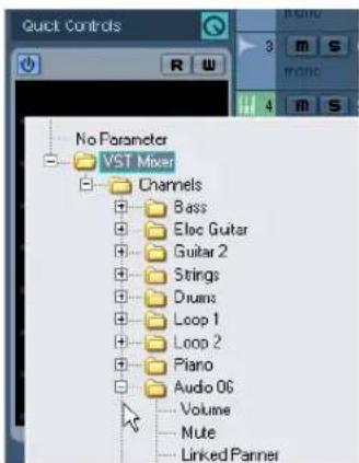 STEINBERG Cubase Studio 5 - Quick controls and automatable parameters - 2