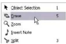 STEINBERG Cubase Studio 5 - Using the Erase tool - 1