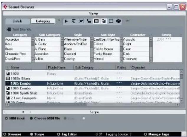 STEINBERG Cubase Studio 5 - Applying track or VST presets via drag and drop - 1