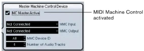 STEINBERG Cubase Studio 5 - MIDI Machine Control (MMC) - 1