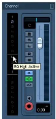 STEINBERG Cubase Studio 5 - EQ in the channel overview - 1
