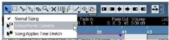 STEINBERG Cubase Studio 5 - Resizing events - 1