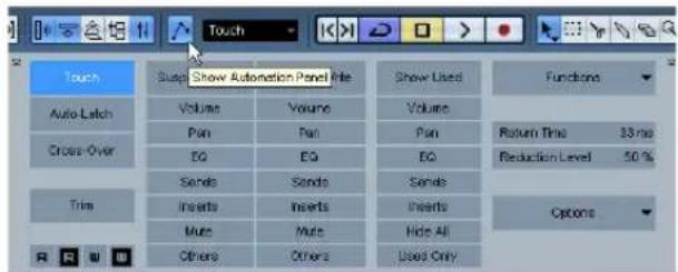 STEINBERG Cubase Studio 5 - The Automation panel - 1